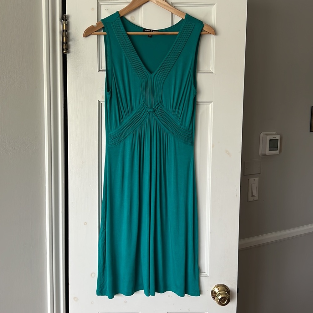 Cable & Gauge, Size S Turquoise, Sleeveless Dress,